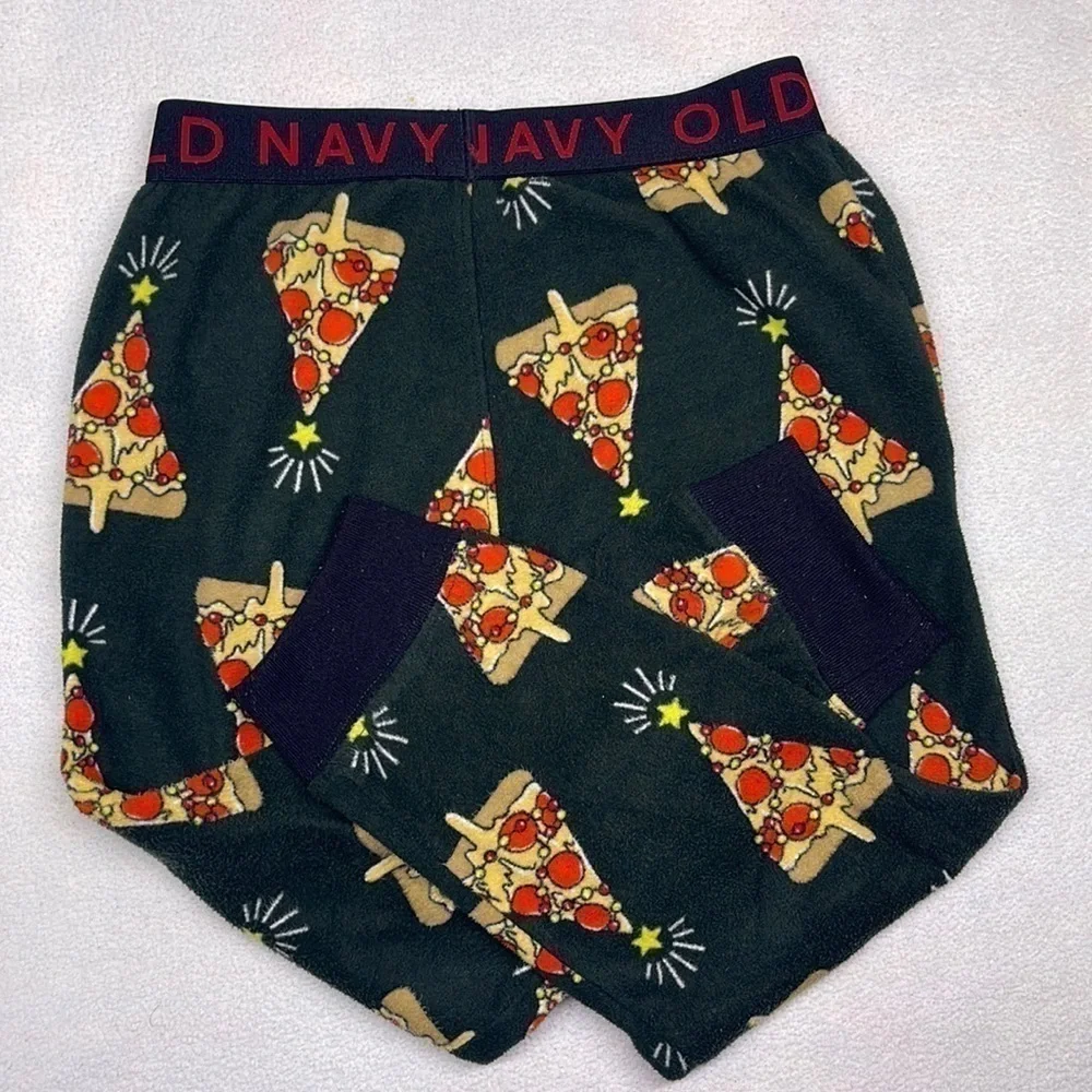 Old Navy Pizza Tree Pajama Fleece Pants size XS (5) boys